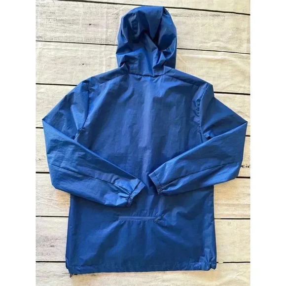 Sport-Tek Chicago Cubs Men's Hooded Windbreaker Rain Jacket Blue Size M packable - Picture 2 of 3